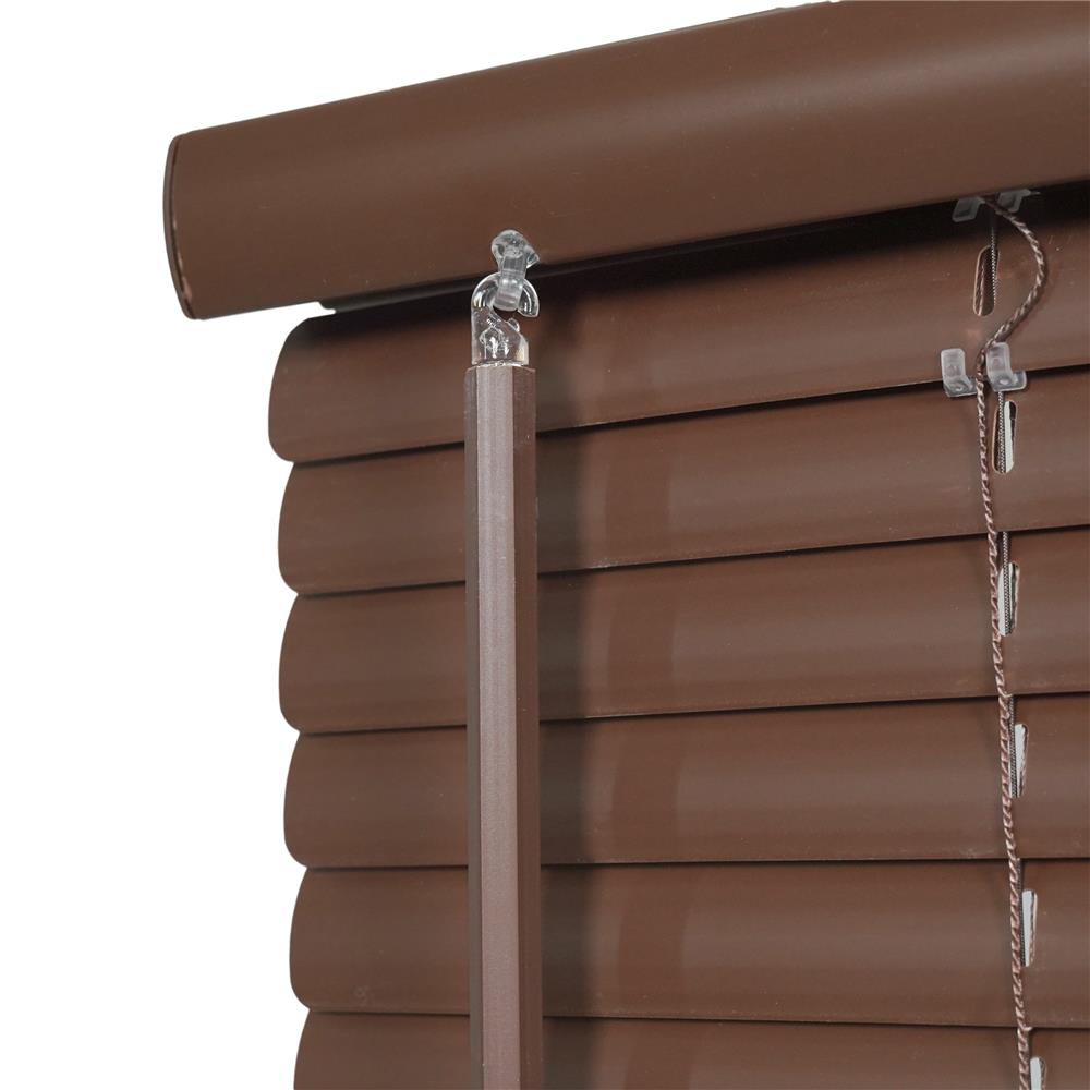 มู่ลี่ไวนิล HOME LIVING STYLE CORDLESS 155x160 ซม. สีน้ำตาลเข้ม