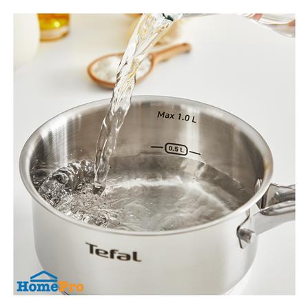 หม้อด้ามพร้อมฝาแก้ว 14 ซม. TEFAL MINIS INOX-STAINLESS STEEL IH_2