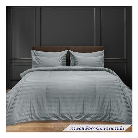 ผ้าปูที่นอน PICASSO COTTON STRIPE 630TC 42x78 นิ้ว สี GREY_0