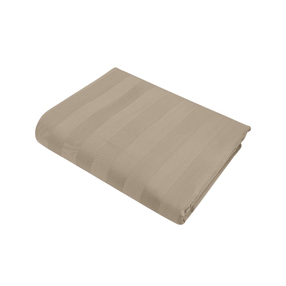 ผ้าปูที่นอน PICASSO COTTON STRIPE 630TC 42x78 นิ้ว สี BROWN