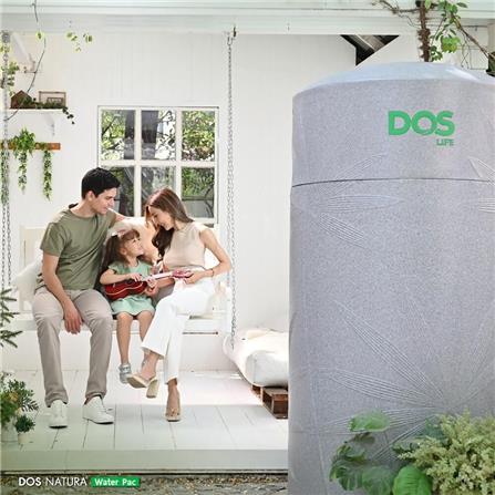 ถังเก็บน้ำ DOS WATER PAC NSN 1500 ลิตร+ปั๊ม SCALA3-35 450 วัตต์+เครื่องกรองน้ำใช้ DUPONT สีเทา_4