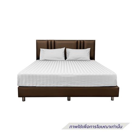 ผ้าปูที่นอน PICASSO COTTON STRIPE 630TC 42x78 นิ้ว สี WHITE_1