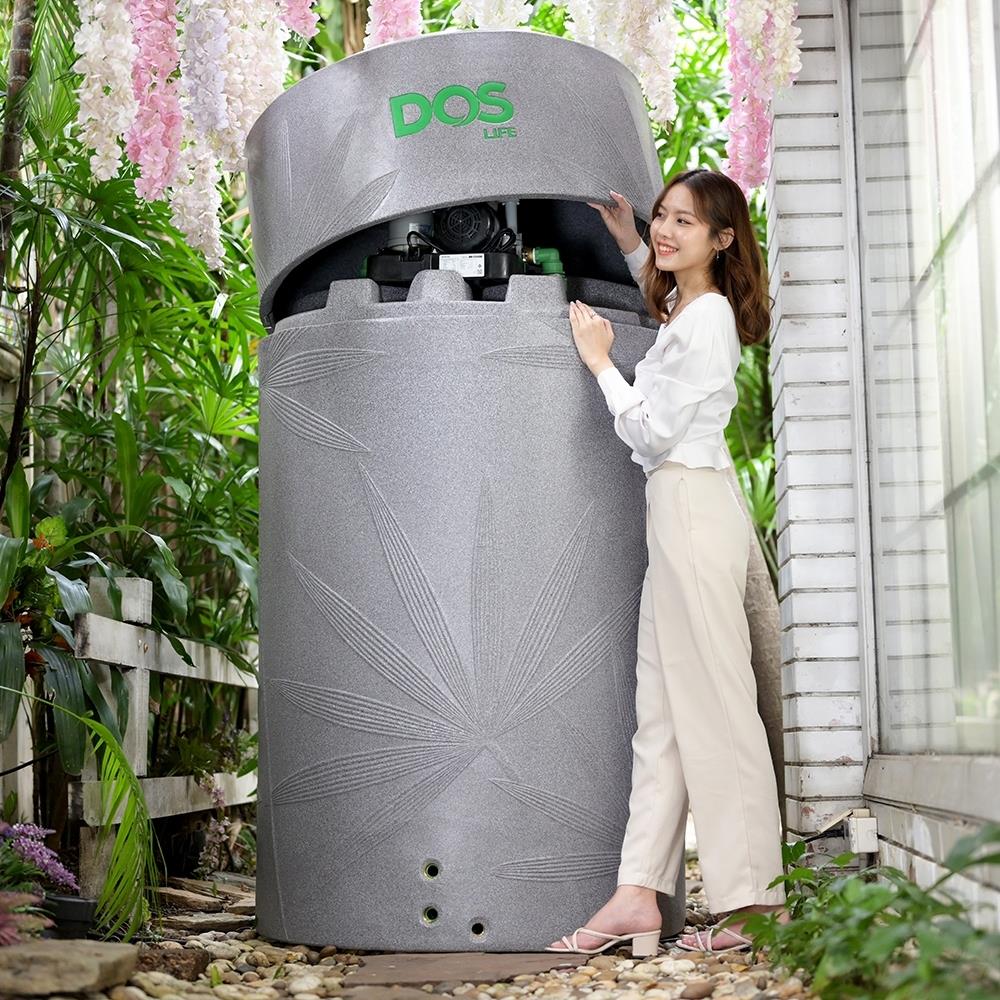 ถังเก็บน้ำ DOS WATER PAC NSN 700 ลิตร+ปั๊ม HITACHI WMP200XX2 200 วัตต์+เครื่องกรองน้ำใช้ DUPONT สีเทา