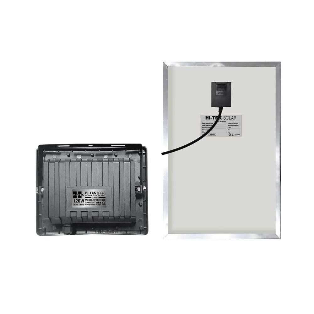 สปอตไลท์ SOLAR HI-TEK HFSF120W 120 วัตต์ DAYLIGHT สีดำ (1 แถม 1)