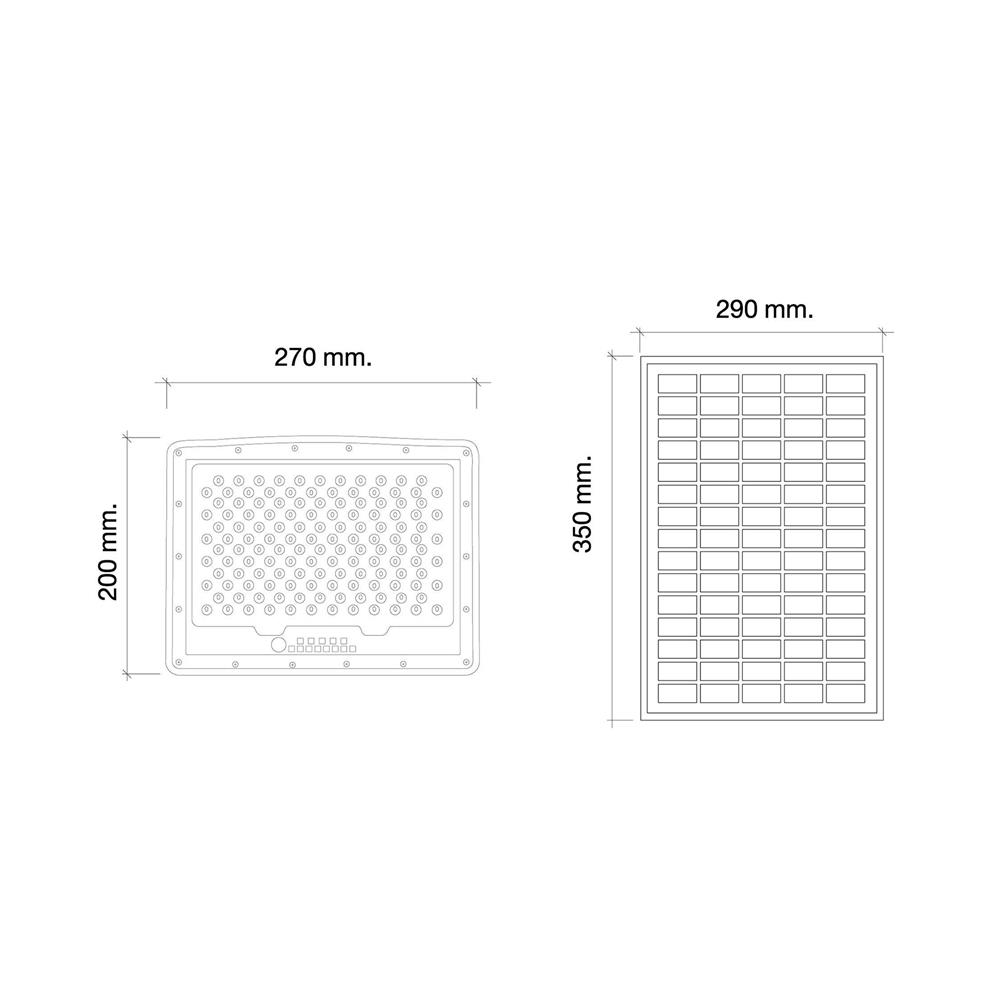 สปอตไลท์ SOLAR HI-TEK HFSF120W 120 วัตต์ DAYLIGHT สีดำ (1 แถม 1)