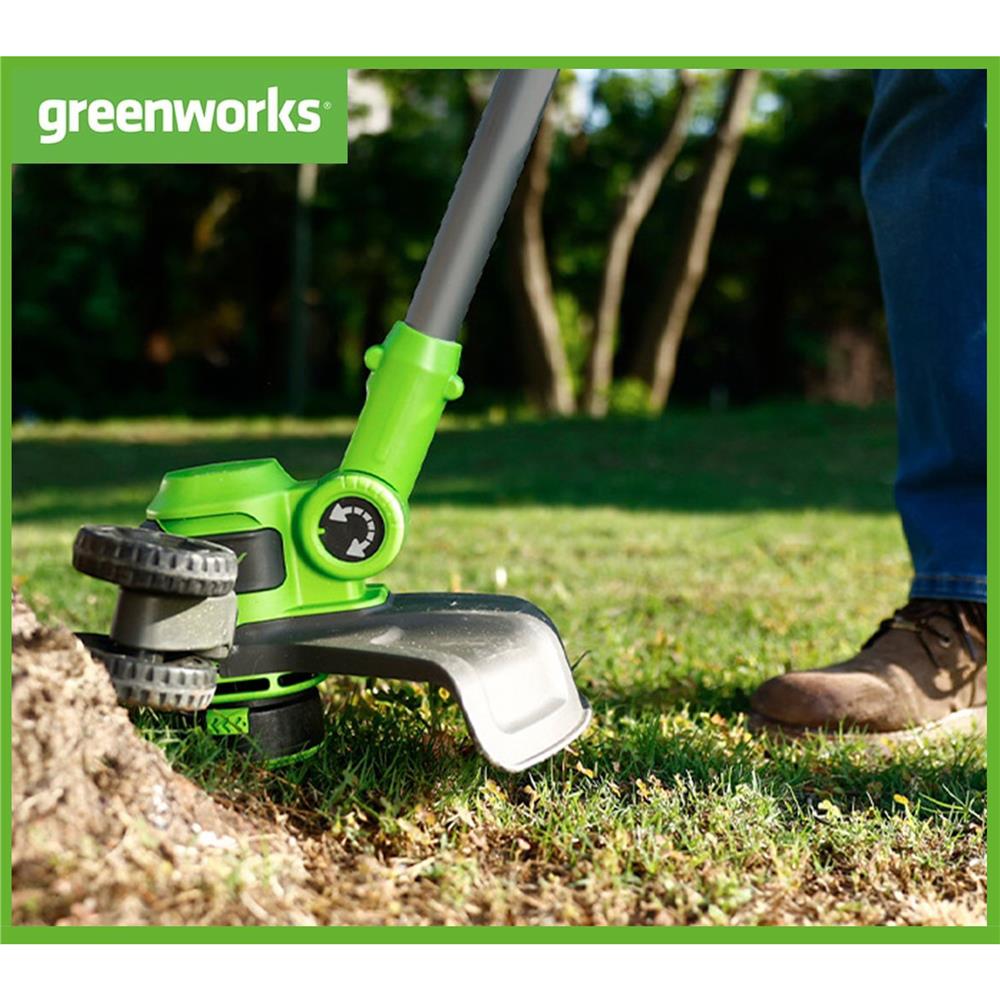 เครื่องเล็มหญ้าไร้สาย (พร้อมแบตเตอรี่) GREENWORKS GWS0001