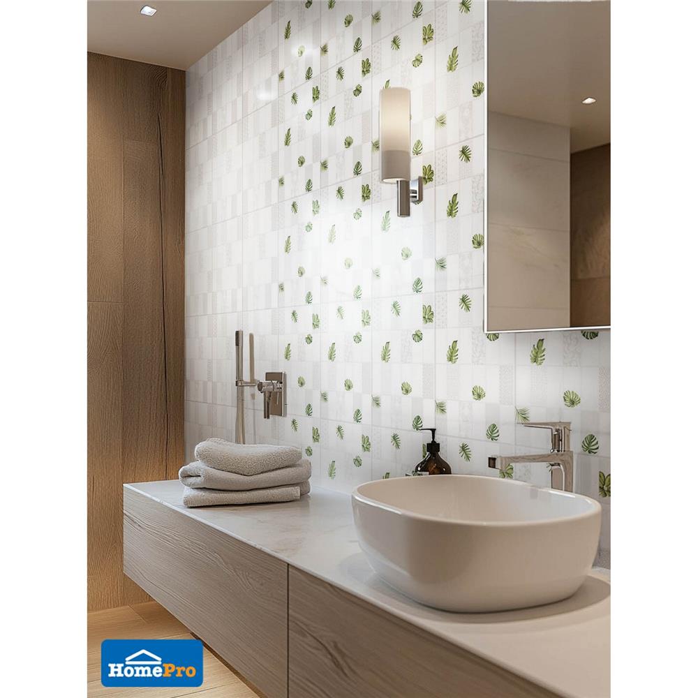 กระเบื้องผนัง 25x40 ซม. ภูผา อัลเทีย ไวท์ A 1 ตร.ม.