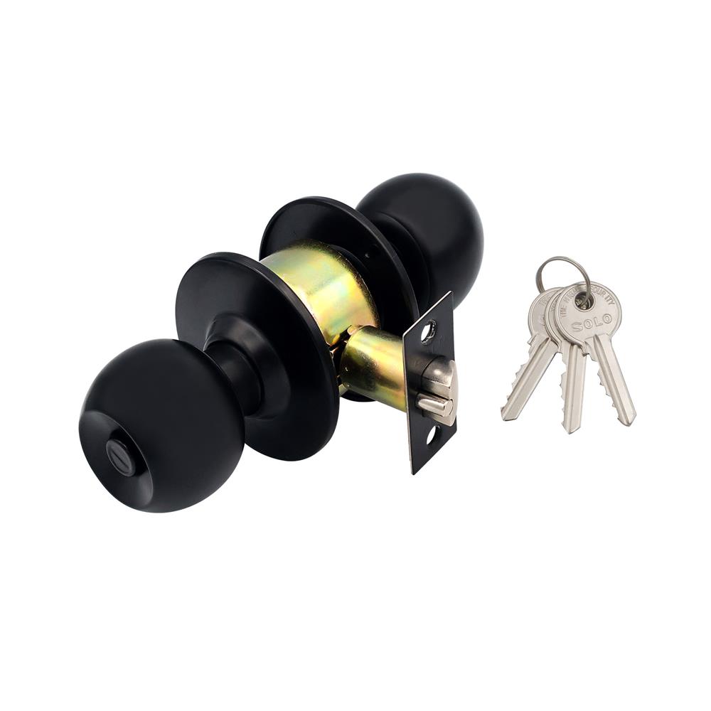 ลูกบิดทั่วไป SOLO 94 D-86 BP หัวกลม สีดำ