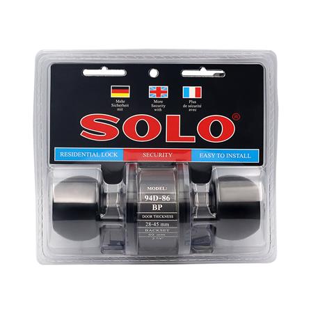 ลูกบิดทั่วไป SOLO 94 D-86 BP หัวกลม สีดำ_5