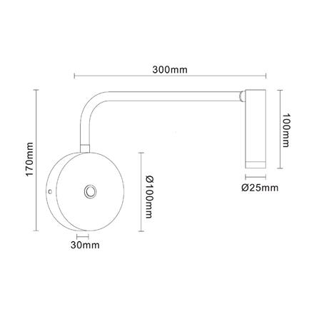 ไฟกิ่งภายใน LED CARINI MD008-3679 BK 3 วัตต์ DAYLIGHT/COOL WHITE/WARM WHITE สีดำ 1 หัว_5