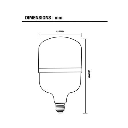 หลอด LED BEC ANTI-MOSQUITO 50 วัตต์ แสงสีส้ม E27_3