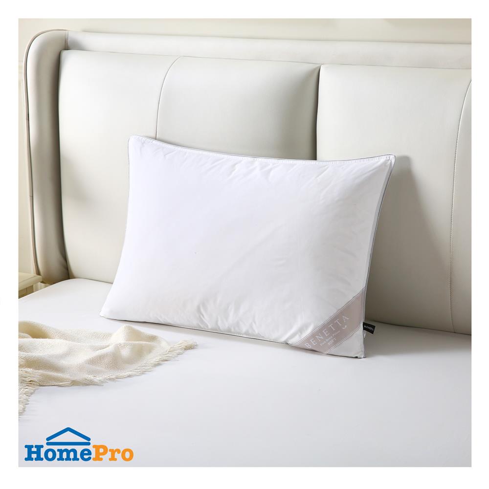หมอนหนุน ขนเป็ด BENETTA DUCK DOWN SOFT 50x70 ซม. สีขาว