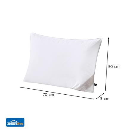 หมอนหนุน ขนเป็ด BENETTA DUCK DOWN FIRM 50x70 ซม. สีขาว_7