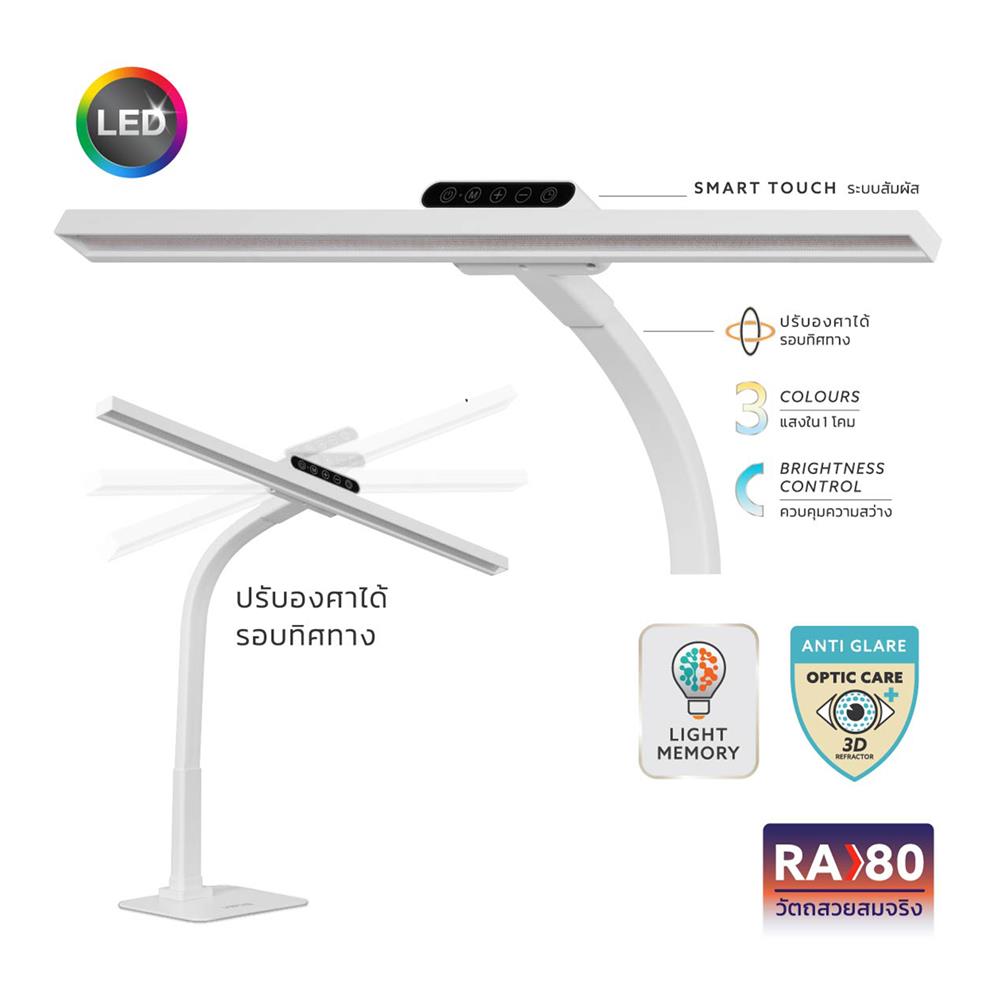 ไฟอ่านหนังสือ LED LAMPTAN PANORAMA 10 วัตต์ สีขาว