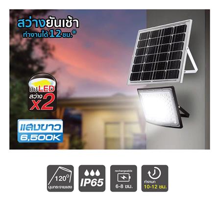 สปอตไลท์ SOLAR HI-TEK HFSF220W 220 วัตต์ DAYLIGHT สีดำ (1 แถม 1)_6