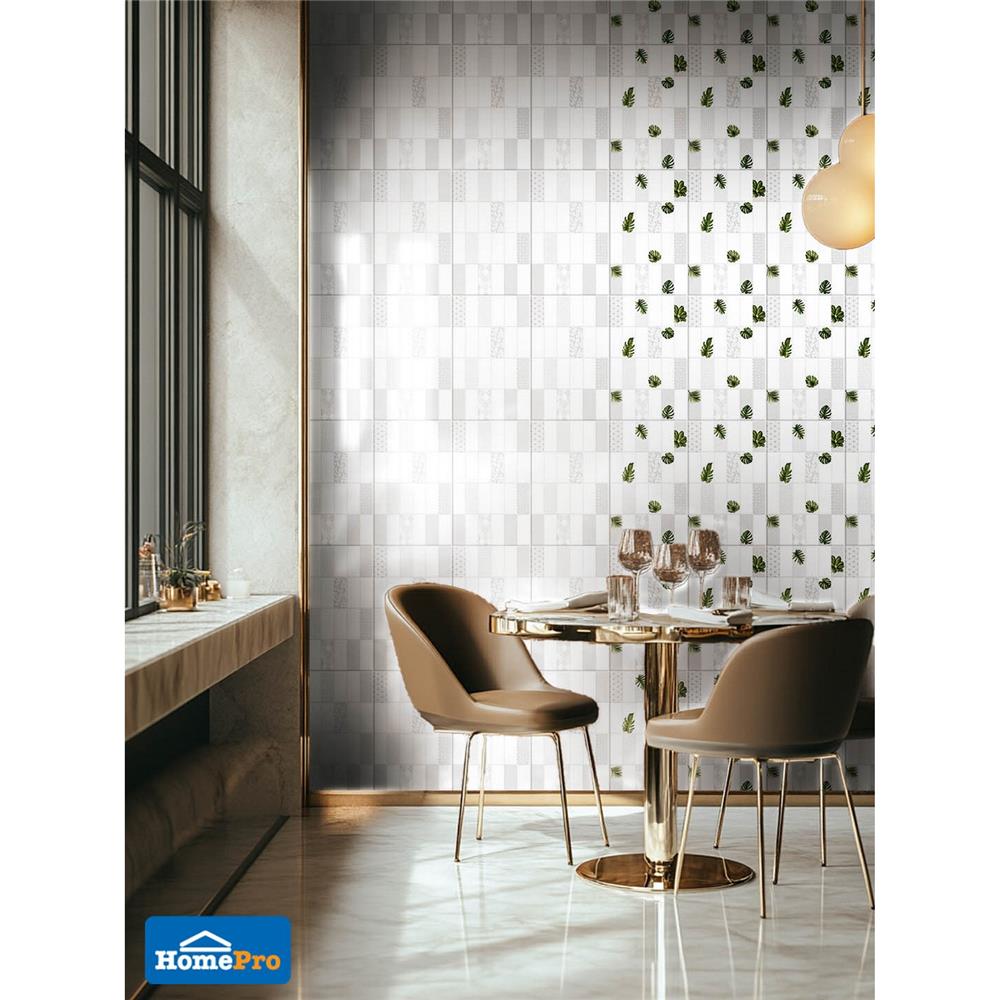 กระเบื้องผนัง 25x40 ซม. ภูผา อัลเทีย เดคโค่ ไวท์ A 1 ตร.ม.