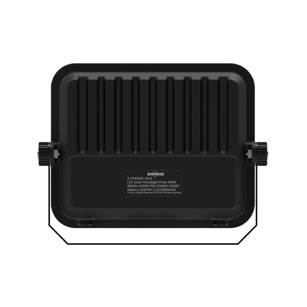 ไฟสปอตไลท์ SOLAR SHINING PLUTO 450 วัตต์ DAYLIGHT สีดำ