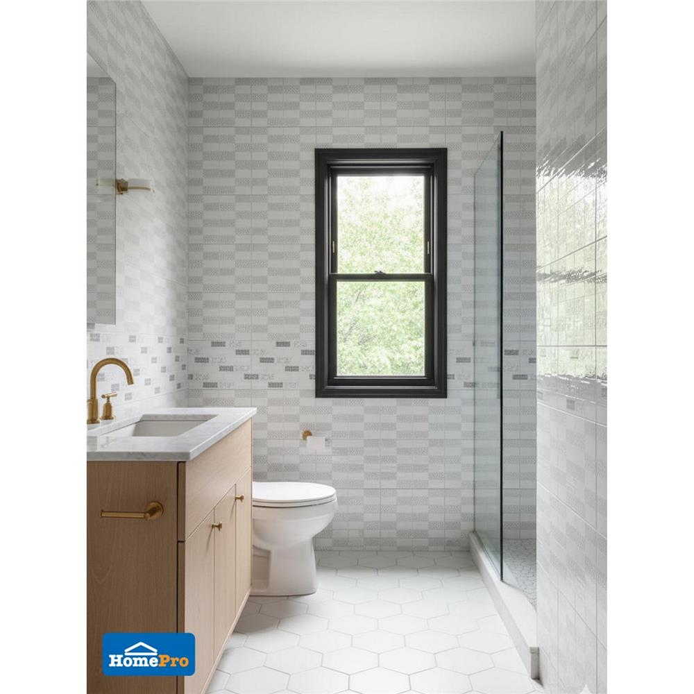 กระเบื้องผนัง 25x40 ซม. ภูผา เดนิส ไวท์ A 1 ตร.ม.