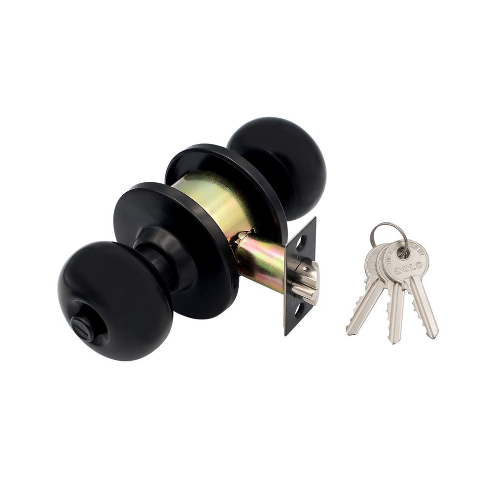 ลูกบิดทั่วไป SOLO 94 D-222 BP หัวจัน สีดำ