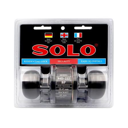 ลูกบิดทั่วไป SOLO 94 D-222 BP หัวจัน สีดำ_5