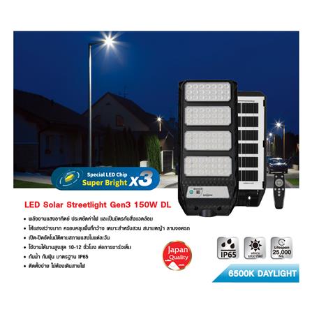 ไฟถนน SOLAR SHINING URANUS 350 วัตต์ DAYLIGHT สีดำ_7