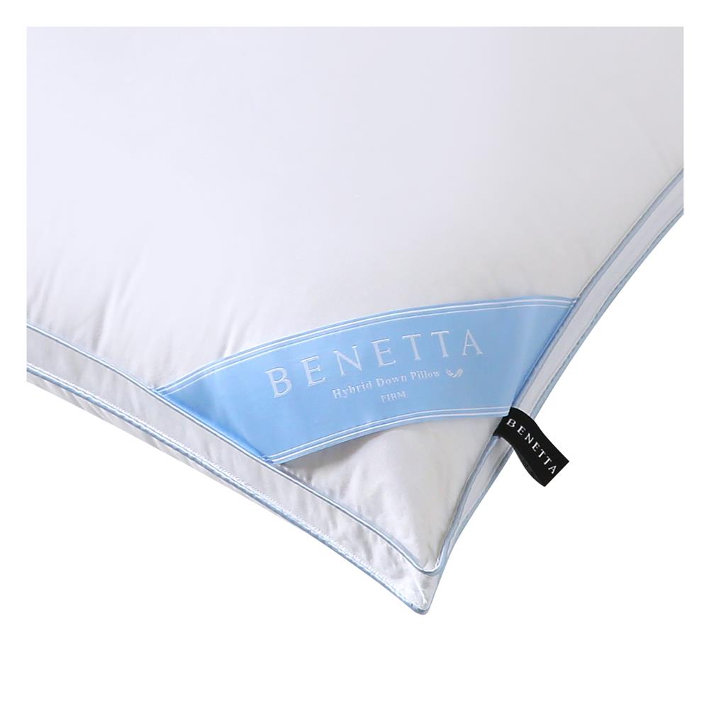 หมอนหนุน BENETTA HYBRID DOWN FRIM 50x70 ซม. สี WHITE
