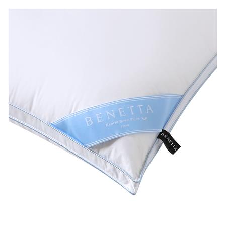 หมอนหนุน BENETTA HYBRID DOWN FRIM 50x70 ซม. สี WHITE_2