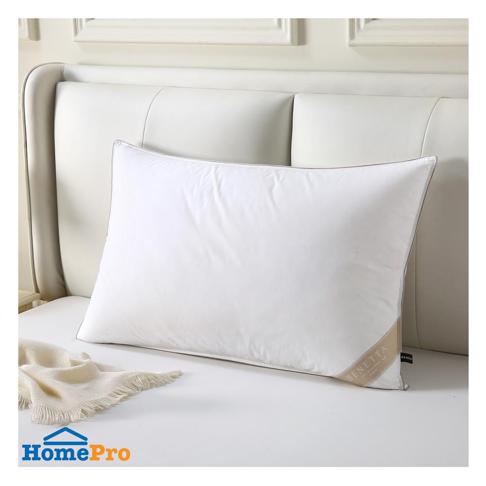 หมอนหนุน ขนห่าน BENETTA EXTRA GOOSE DOWN FIRM 22x35 นิ้ว สีขาว