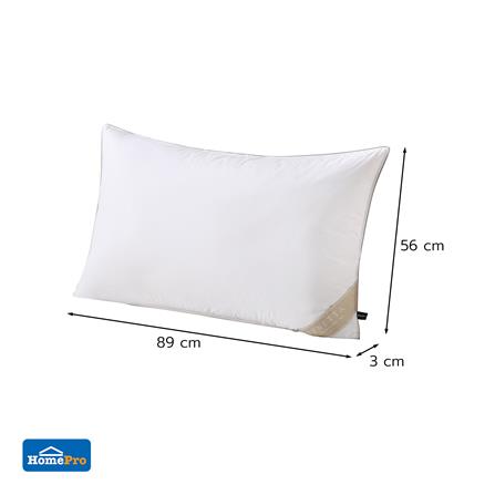 หมอนหนุน ขนห่าน BENETTA EXTRA GOOSE DOWN FIRM 22x35 นิ้ว สีขาว_7