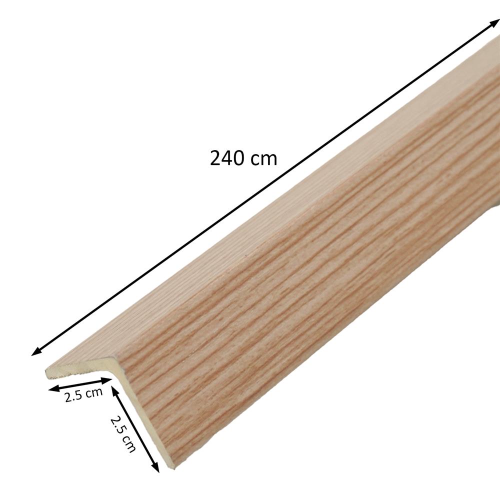 ตัวจบผนัง PVC CROBERN JF194 PVC04 2.5x2.5x240 ซม. สีบีช