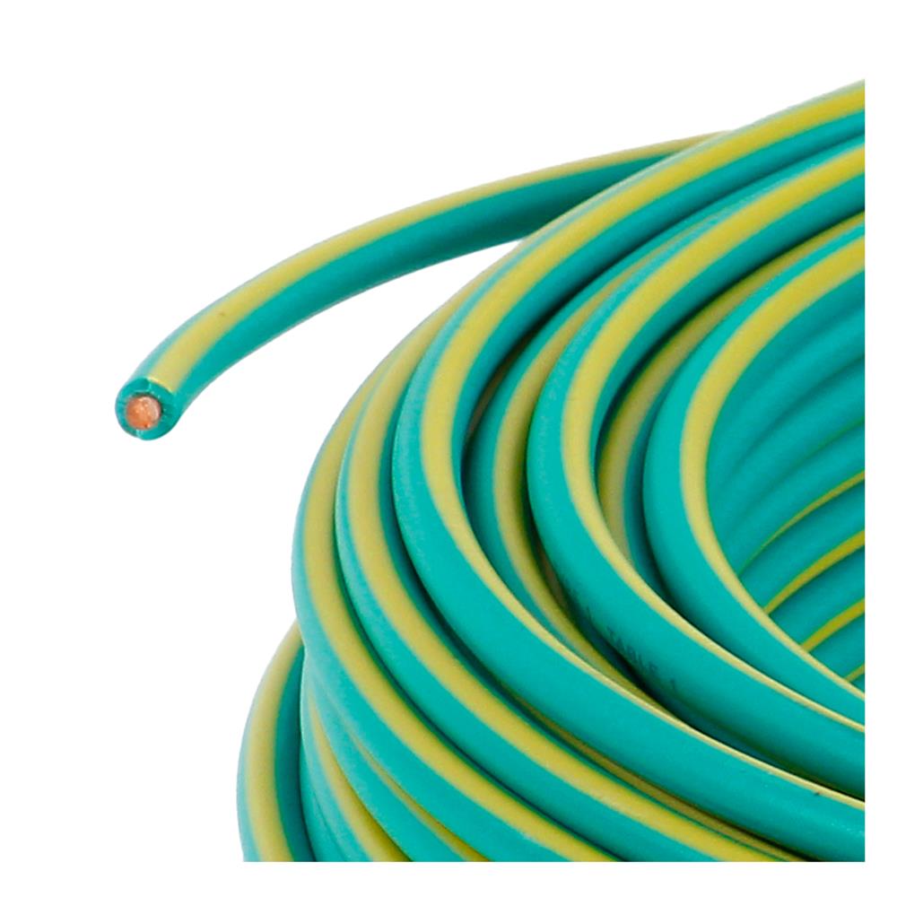 สายไฟ THW IEC01 RANZZ 1x4 ตร.มม. 50 ม. สีเขียว/เหลือง