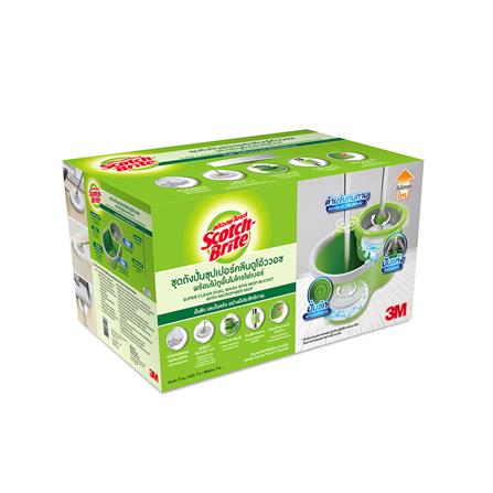 ชุดถังปั่นไมโครไฟเบอร์ SCOTCH-BRITE SUPER CLEAN T7 PLUS_3