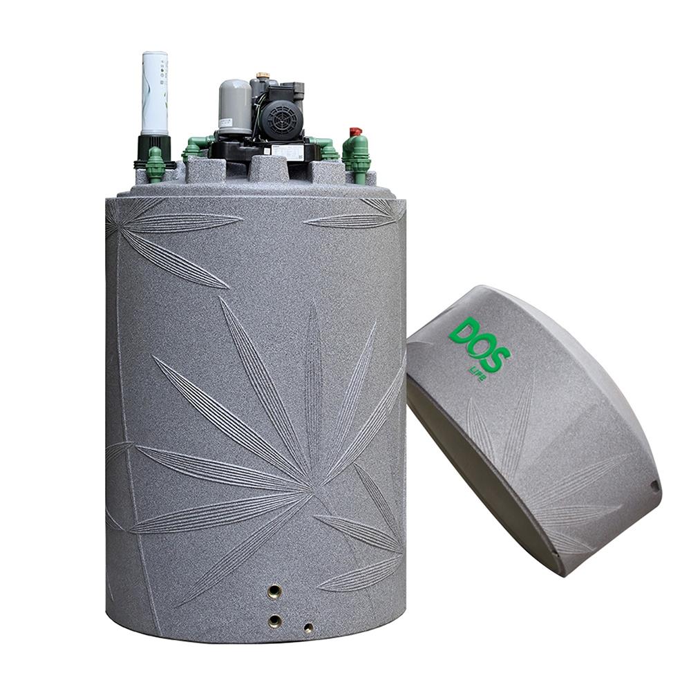 ถังเก็บน้ำ DOS WATER PAC NSN 1500 ลิตร+ปั๊ม HITACHI WMP250XX2 250 วัตต์+เครื่องกรองน้ำใช้ DUPONT สีเทา