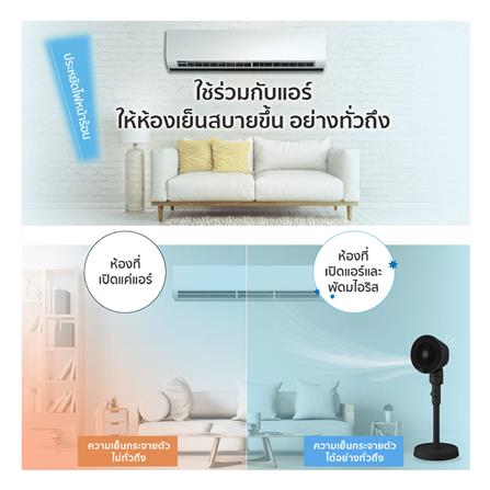 พัดลมตั้งพื้น 6 นิ้ว IRIS OHYAMA STF-AC15 สีดำ_3