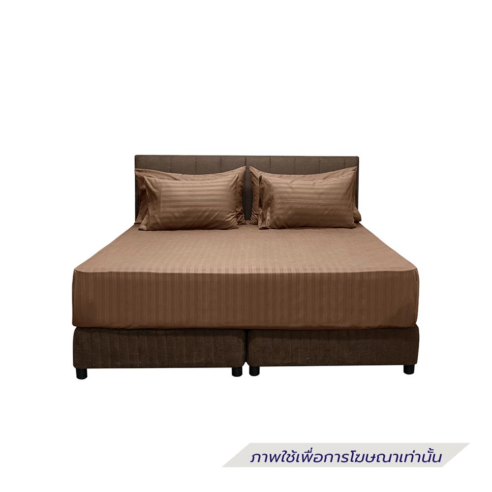 ผ้าปูที่นอน PICASSO MICRO 300TC STRIPE 42x78 นิ้ว สี BROWN