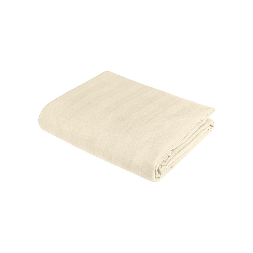 ผ้าปูที่นอน PICASSO MICRO 300TC STRIPE 72x78 นิ้ว สี CREAM