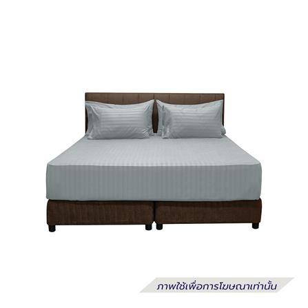 ผ้าปูที่นอน PICASSO MICRO 300TC STRIPE 72x78 นิ้ว สี GREY_1