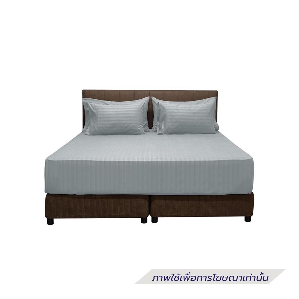 ผ้าปูที่นอน PICASSO MICRO 300TC STRIPE 60x78 นิ้ว สี GREY