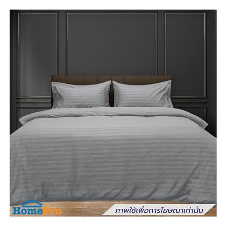 ผ้าปูที่นอน PICASSO MICRO 300TC STRIPE 60x78 นิ้ว สี GREY_0