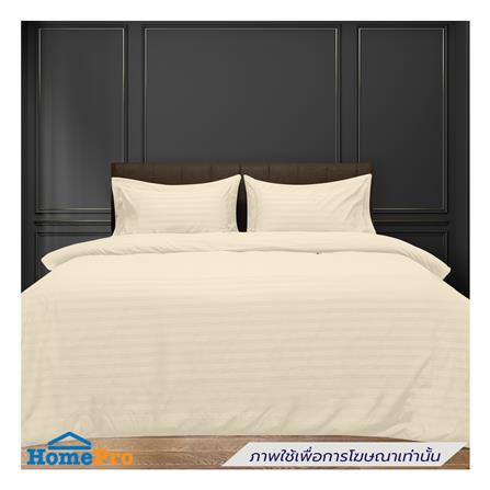 ผ้าปูที่นอน PICASSO MICRO 300TC STRIPE 42x78 นิ้ว สี CREAM_0