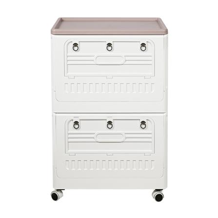 กล่องเก็บของพับได้ 2 ชั้น STACKO FURU 60x41x94 ซม. สีขาว_2