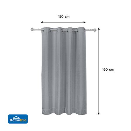 ผ้าม่าน EYELET HOME LIVING STYLE WOOLF UV 150X160 ซม. สีครีม_4