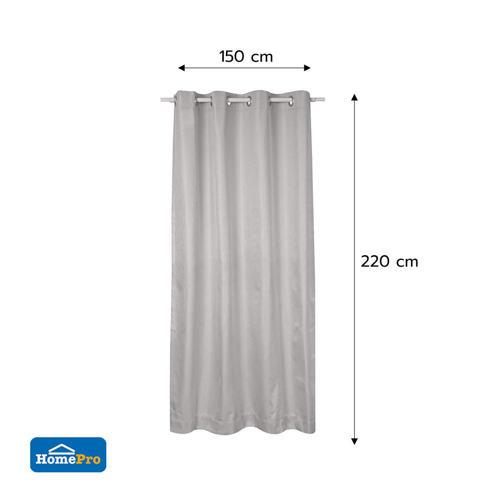 ผ้าม่าน EYELET HOME LIVING STYLE WOOLF UV 150X220 ซม. สีครีม