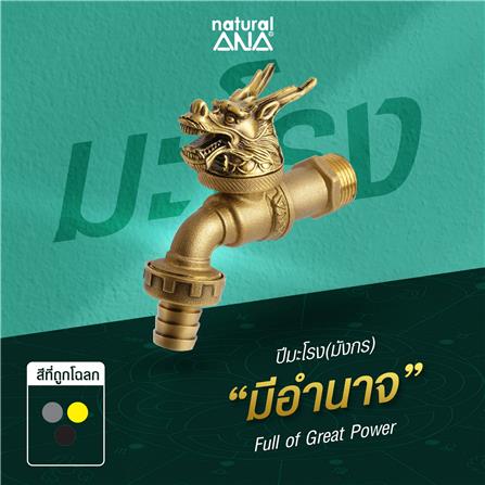 ก๊อกสนาม ANA ปีมะโรง 1/2 นิ้ว สีทองเหลือง_6