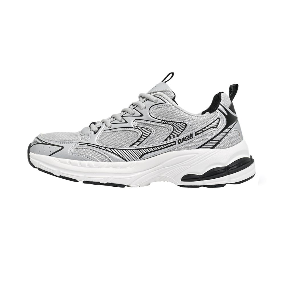 รองเท้าวิ่งผู้ชาย BAOJI BJM851 เบอร์ 43 สีเทา-ขาว