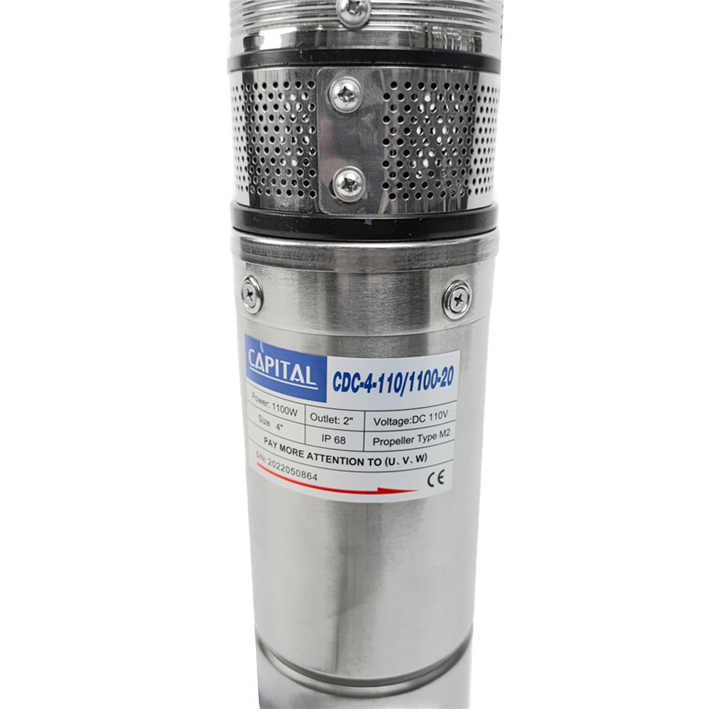 ปั๊มบาดาลโซล่าเซลล์ CAPITAL CDC-4-110/1100-20 1100 วัตต์