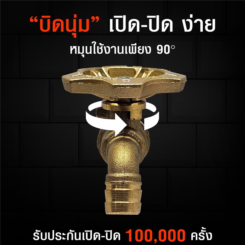 ก๊อกบ้าน ANA 108 1/2 นิ้ว สีทองเหลือง