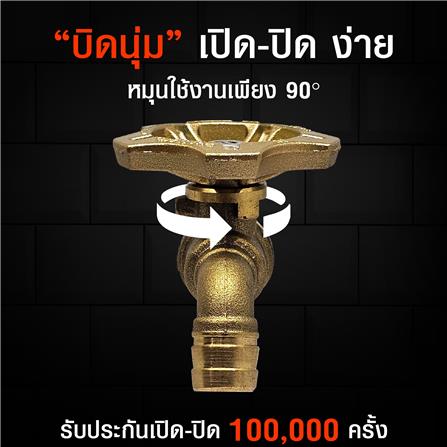 ก๊อกบ้าน ANA 108 1/2 นิ้ว สีทองเหลือง_8