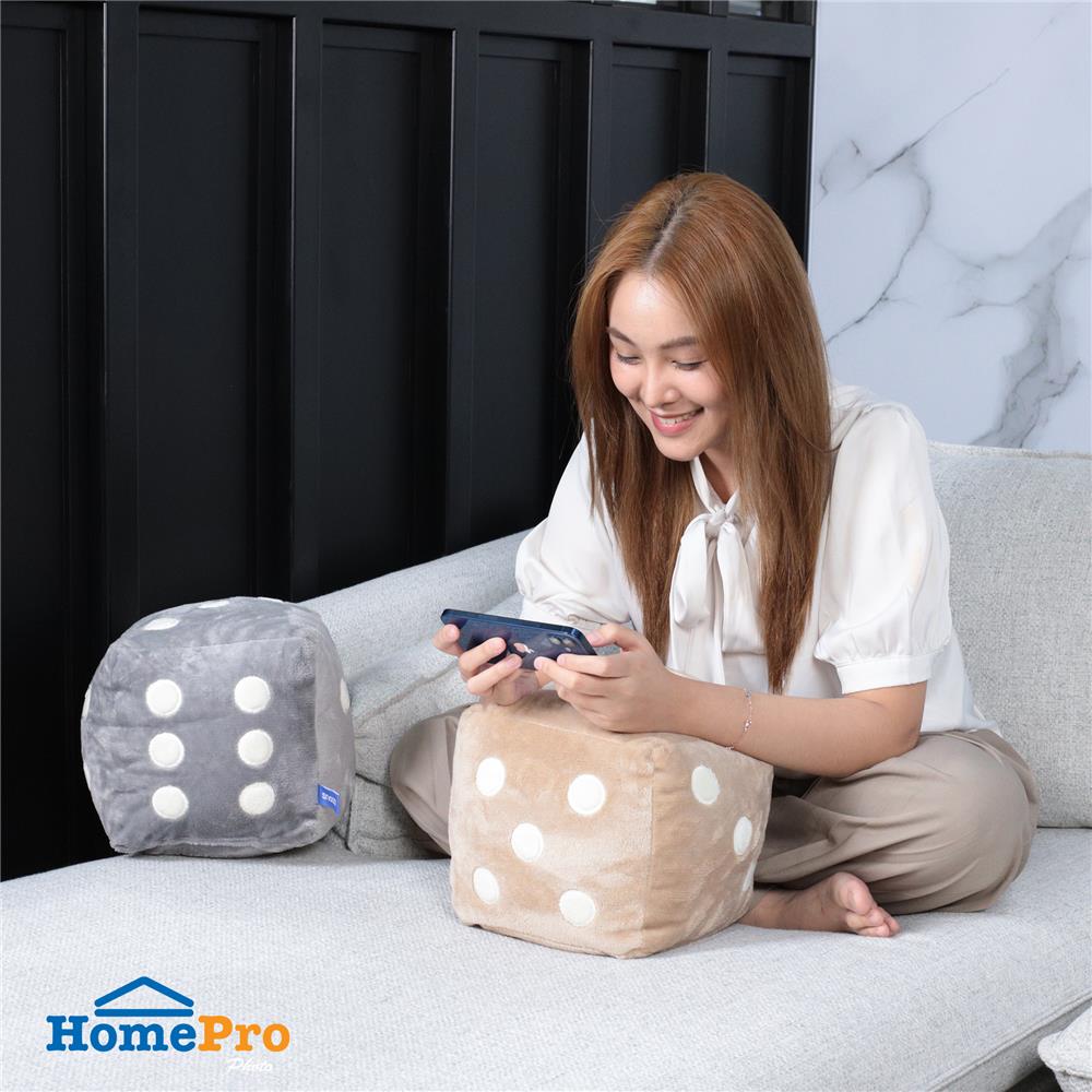 หมอนอิง SNAZZ LITTLE 8X8 นิ้ว สีน้ำตาล