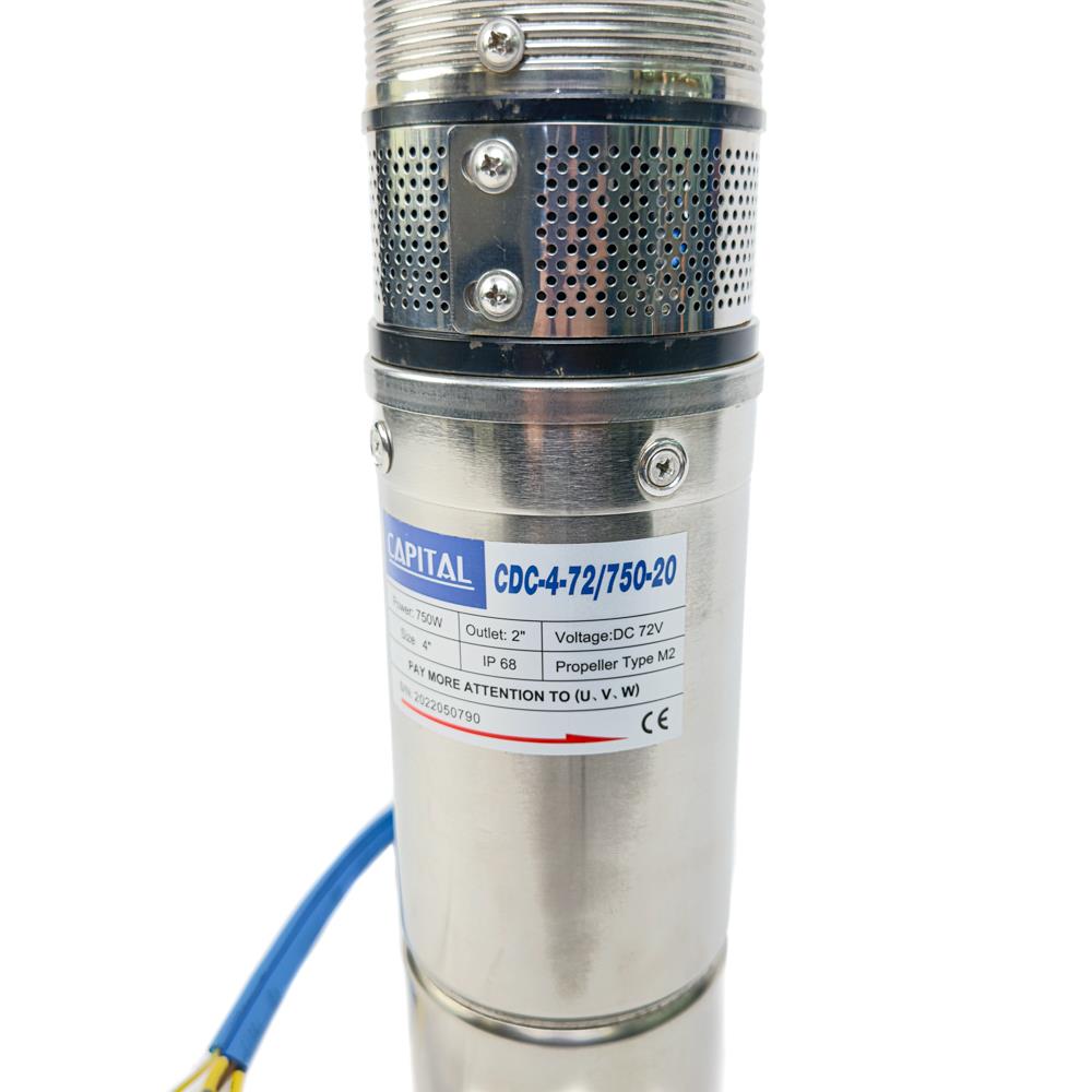 ปั๊มบาดาลโซล่าเซลล์ CAPITAL CDC-4-72/750-20 750 วัตต์